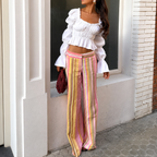 Mariana - Pantalón Palazzo de Rayas