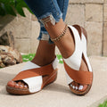 Marisa - Sandalias Elegancia Brillante con Cuña Cómoda